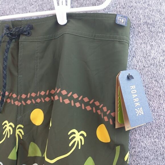 Roark Mens Shorts Size 40 Passage Primo Island Time Boardshort Military Green - Picture 2 of 13